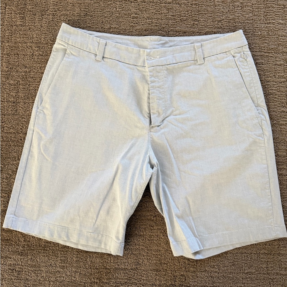 Lululemon Shorts Men 36 Gray Commission Qwick Oxford Relaxed Golf Casual Stretch